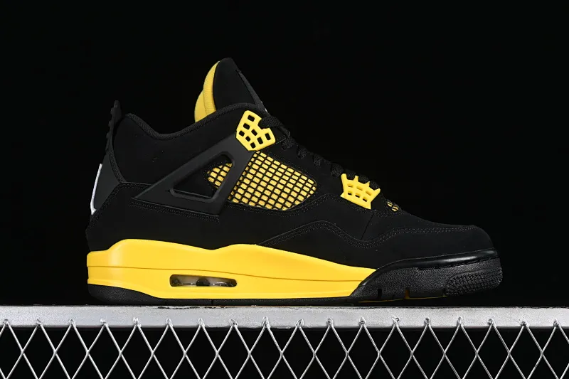 All categories Air Jordan Jordan series basketball shoes Air Jordan 4 foreign trade version Air Jordan 4 "Thunder" AJ4 Joe 4 Thunder replica basketball shoes DH6927-017